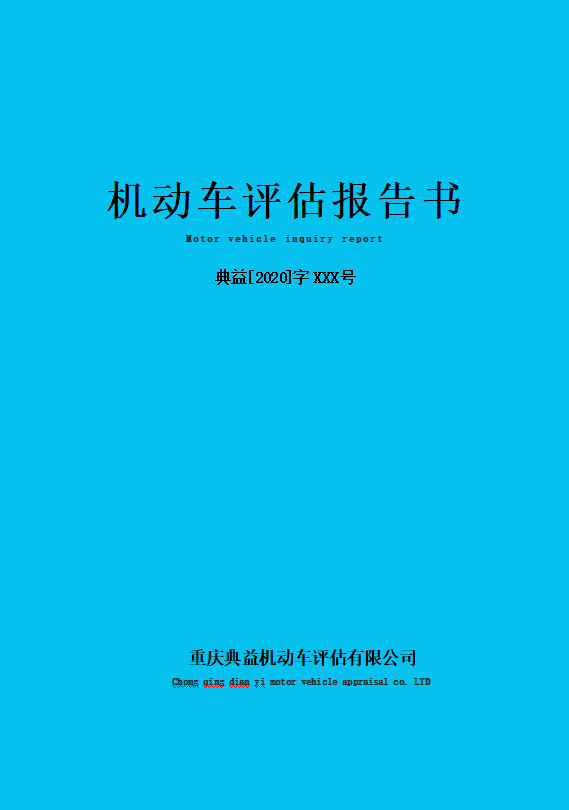 車輛價(jià)值報(bào)告樣本